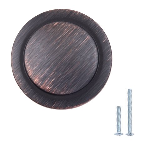 SOUTH MAIN HARDWARE 1-1/4 in. Oil Rubbed Bronze Cabinet Knob 25PK SH1112-OR-25